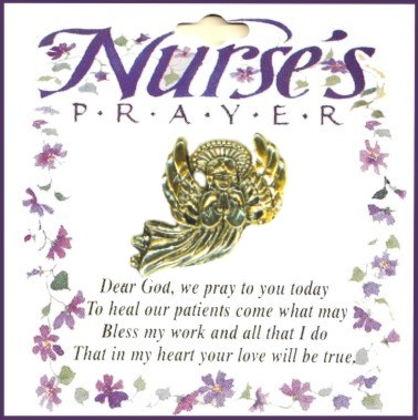 Nurse's Prayer Guardian ANGEL PIN