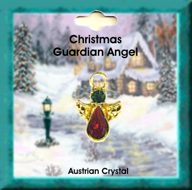 Christmas Crystal Angel Pins