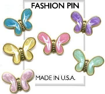 Butterfly Pastel  PIN Assortment