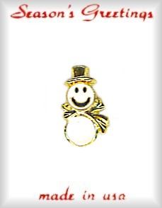 CHRISTMAS Smiley Snowman Pin