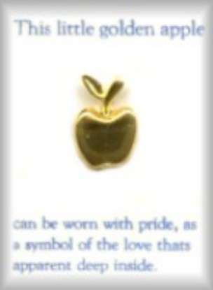 GOLDen Apple  Inspirational  Pin
