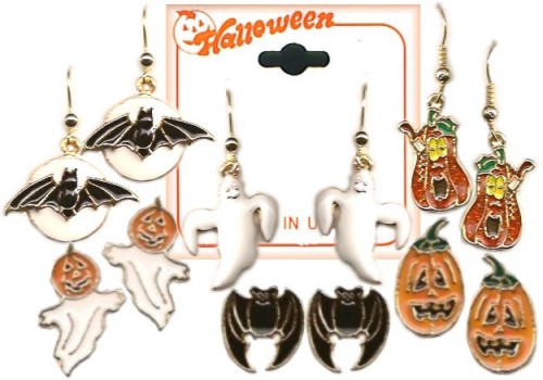 Halloween DANGLE & Post Pierced Earring Assortment