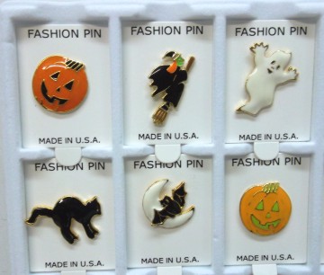 Halloween Lapel / Hat Pin Assortment