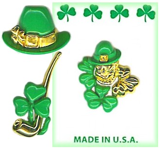 Irish 2-Tone GOLD Pin Assortment