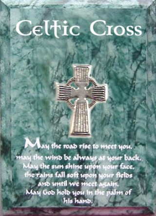 Irish Celtic Cross Antique Silver PIN