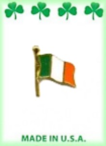 Irish Flag Lapel Pin in 3 Dozen Display