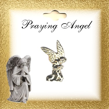 Praying Angel Lapel pin GOLD Plate