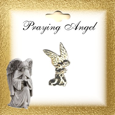 Praying ANGEL Lapel PIN Gold Plate