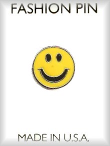 Smiley Face Retro Pin