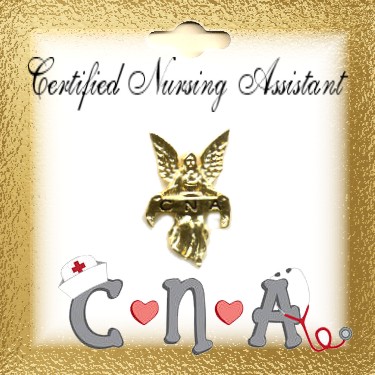 CNA Certified Nursing Assistant Guardian Angel Pin