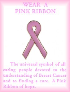 Breast Cancer Awareness Pin Hot Pink