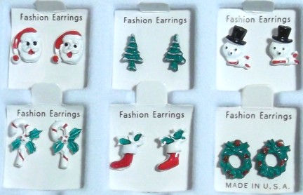 Christmas EARRING Assortment in 3 Dozen Display