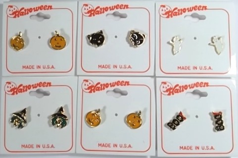 Halloween Pierced EarrINgs Assortment