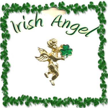 Irish Shamrock Guardian ANGEL PIN