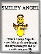 Smiley Angel Cross PIN