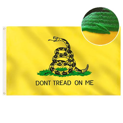 Gadsden Don't Tread on Me 3ft x 5ft Poly FLAG - US Made