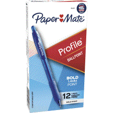 PEN,RET,BP,1.0MM,12/PK,BLUE