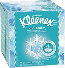 Kleenex Cool Touch Cooling Facial Tissue, 3-Ply, 50 SHEETS/Box